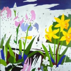 Highly Detailed 'Do It Yourself (Flowers)' Style Pop Art Oil Painting - After Andy Warhol's Original, from Dafen Village Artisans