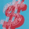 Authentic - looking 'Andy Warhol - style' Hand - painted Oil Painting of 'Dollar Sign' in Pop Art Design, Created in Dafen Village for Pop Art and Design Enthusiasts