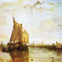 Stunning J.M.W. Turner's 'Dort, the Dort Packet Boat from Rotterdam Bacalmed' Inspired Oil on Canvas - Skillfully Created by Dafen Village Artists for Art Enthusiasts
