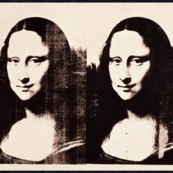 Unique 'Double Mona Lisa' Andy Warhol 1963 Pop Art Portrait - Inspired Oil Painting, Handmade in Dafen Village Studio