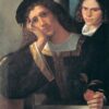 Exquisite Dafen Village Creation: 'Double Portrait' Inspired by Giorgione (1502) - High Renaissance Portrait Oil Painting on Canvas