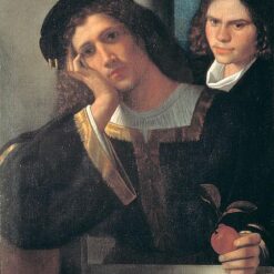 Exquisite Dafen Village Creation: 'Double Portrait' Inspired by Giorgione (1502) - High Renaissance Portrait Oil Painting on Canvas