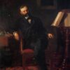 Hand-Painted Replica of Thomas Eakins' "Dr John H Brinton" (1876) - Striking Realist Portrait Oil Painting on Canvas from Dafen Village, Ideal for Art Lovers and Medical History Enthusiasts