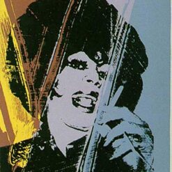 Exquisite Handmade Oil Painting Inspired by Andy Warhol's 'Drag Queen' (1975) - Pop Art Portrait Masterpiece from Dafen Village Studio for Art Collectors and LGBTQ+ Art Enthusiasts