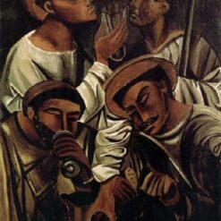 Exquisite Hand-Painted Oil Painting Inspired by Andre Derain's c.1913 'Drinker' - An Expressionist Genre Gem from Dafen Village Studio for Art Aficionados