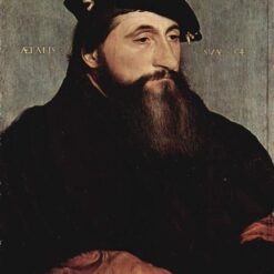 Authentic Hand-painted 'Duke Anton the Good of Lorraine' INSPIRED BY Hans Holbein the Younger - Northern Renaissance Style Oil, Panel & Tempera from Dafen Village Studio for Art Connoisseurs and History Buffs
