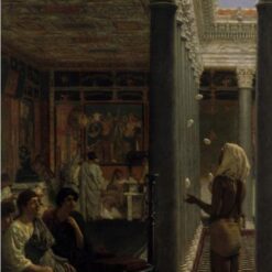 Custom - Made Oil on Panel Inspired by Sir Lawrence Alma - Tadema's 'Egyptian Juggler' (1870) - Tailored to Your Preferences by Dafen Village Studios for Unique Art Collectors