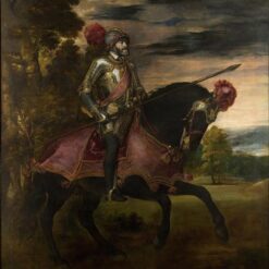 Mannerist Portrait of Emperor Charles V at Muhlberg Inspired by Titian – Custom Oil Painting from Da Fen Village