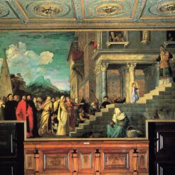 Entry of Mary into the Temple by Titian – High Renaissance Art Reproduction