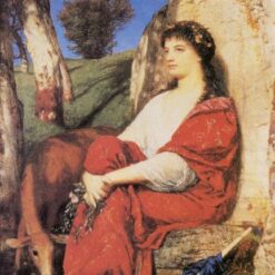 Hand - Painted Oil Canvas INSPIRED BY Böcklin’s Mythical Euterpe