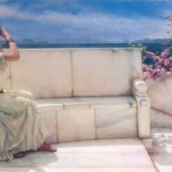 Custom - Tailored Oil Painting Inspired by Alma - Tadema's Expectations - Handmade in Dafen Village