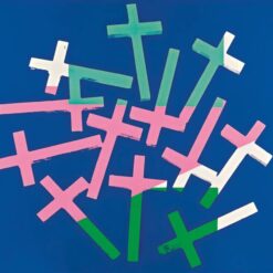 Authentic Andy Warhol Inspired 'Crosses' 1982 Pop Art Figurative Silkscreen Print - A Blend of Religion and Pop Culture