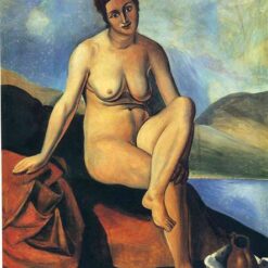 Hand - Painted Replica of "Female Nude with a Jug" INSPIRED BY Andre Derain, Neoclassical Oil Painting from Dafen Village Studio