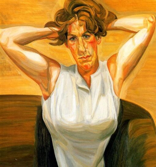 Hand – Painted “Figure with Bare Arms” Inspired Expressionist Portrait Oil Painting by Dafen Village Studios – A Mesmerizing Piece for Art Aficionados