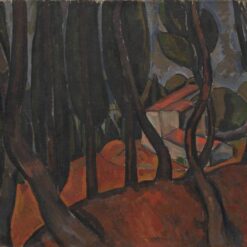 Unique Handmade Oil Painting in the Style of Andre Derain's c.1909 'Forest at Martigues' - A 81.3 x 100.3 cm Treasure from Dafen Village, a Must - Have for Discerning Art Collectors Searching for Inspired Art from Chicago