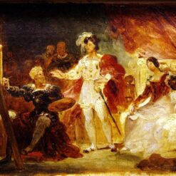 Home Decor Enhancement: Dafen Village's Artistic Rendition of “Francois the Ist in the studio of Rosso” in Rococo Style Oil Canvas
