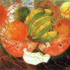 Inspired by Frida Kahlo – Fruit of Life | Hand-Painted Oil Painting | Mexican Naïve Art Still Life | DaFen Village Studio