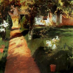 Hand-Painted Realist Landscape Painting "Landscape with Two Peasant Women" INSPIRED BY Jean-Francois Millet - Skillfully Crafted by Dafen Village Artisans