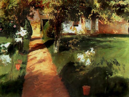 Hand-Painted Realist Landscape Painting “Landscape with Two Peasant Women” INSPIRED BY Jean-Francois Millet – Skillfully Crafted by Dafen Village Artisans