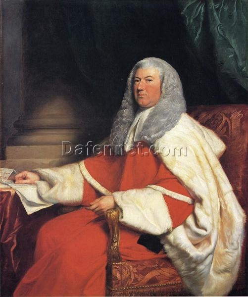 Authentic Handmade Oil Painting of George John, 2nd Earl Spencer INSPIRED BY John Singleton Copley’s 1799 – 1806 Timeless Neoclassical Portrait from Private Collection