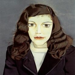 Authentic - Looking "Girl in a Dark Jacket" Inspired Expressionist Artwork from Dafen Village - Perfect for Home and Office Decor