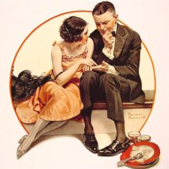 Dafen Village Replica - Norman Rockwell's 1921 'Girl Reading Palm' Regionalism Oil Painting