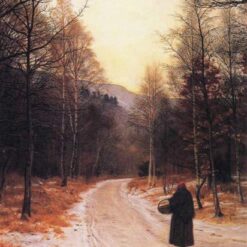 Meticulously Hand - Painted Glen Birnam Inspired Oil Painting by John Everett Millais - Realism Landscape Replica from Dafen Village Studios for Art Lovers Searching for High - Quality Scottish Landscape Art on Google