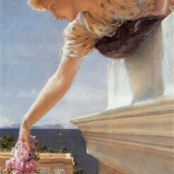 Hand - Painted Oil Portrait on Canvas Inspired by Alma - Tadema's God Speed! - Direct from Dafen Village Studio