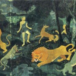 High - Quality Reproduction of Andre Derain's c.1940 Allegorical Painting 'Golden age' Blending Naïve Art (Primitivism) and Neoclassicism, Exclusive from Dafen Village's Premier Studios