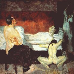 Expressionist Depiction of “Great Scene of Agony” INSPIRED BY Max Beckmann’s 1906 Work