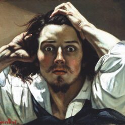 High-quality 'The Desperate Man (Self-Portrait)' Romantic Self-portrait Replica by Gustave Courbet - A Testament to Artistic Passion