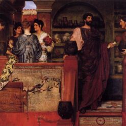 Personalized Oil Painting Inspired by Alma - Tadema's Hadrian Visiting a Romano - British Pottery - Handmade in Dafen Village