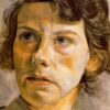 High - Quality Hand - Painted "Head of a Woman" Inspired Expressionist Portrait Oil Painting on Canvas by Dafen Village Artists for Home Decor