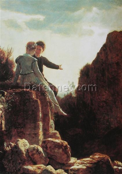 Enchanting Symbolist Genre Painting INSPIRED BY Böcklin’s Honeymoon