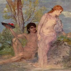 Museum-Quality "Idyll" Reproduction - Inspired by Arnold Böcklin's 1866 Symbolist Work