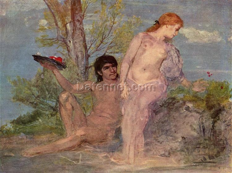 Museum-Quality “Idyll” Reproduction – Inspired by Arnold Böcklin’s 1866 Symbolist Work