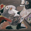 High-Quality Replica of Arshile Gorky's c.1934 - c.1936 Cubist Abstract 'Image in Khorkom' Oil on Canvas for Home and Office Wall Decor