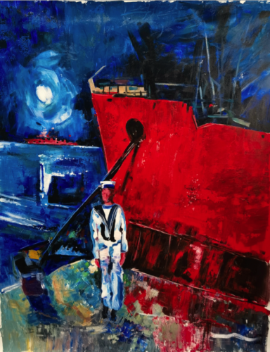 Reproduce the oil painting works of Kostis Georgiou photo review