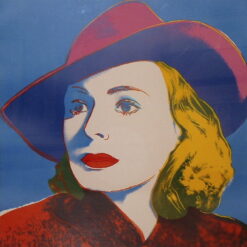 High-Quality Reproduction Oil Painting of Andy Warhol's 'Ingrid Bergman With Hat' 1983 Pop Art Portrait - A Must-Have for Interior Designers and Pop Art Aficionados from Dafen Village