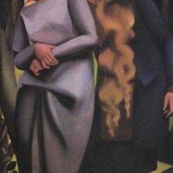 Lempicka-Inspired "Irene and Her Sister" – Stylish Art Deco Oil Painting for Luxury Home & Gallery Display | DaFen Village Studio