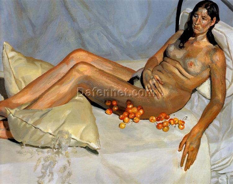 High – Quality Replica of Lucian Freud’s 2003 – 2004 ‘Irish Woman on a Bed’ – Expressionist Nude Oil Painting by Dafen Village Studio