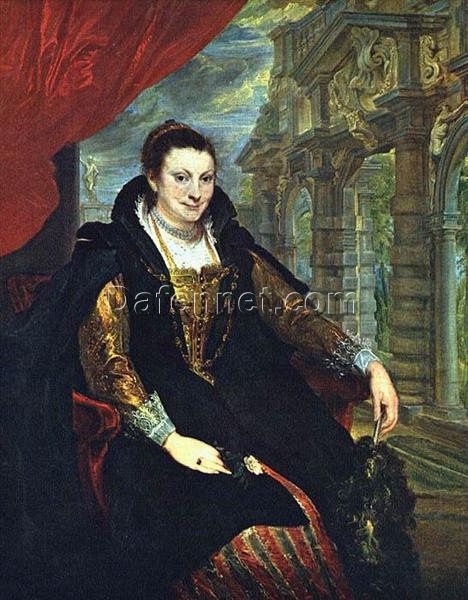 Unique Wall Art: Dafen Village’s Artistic Rendition INSPIRED BY “Isabella Brandt” by Anthony van Dyck in Baroque Style for Interior Transformation
