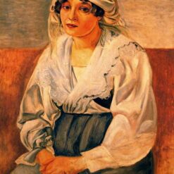Custom - Sized "Italian Girl" Inspired by Andre Derain's Neoclassical Masterpiece, Handmade in Dafen Village