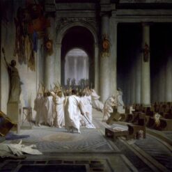 Authentic - Representation 'The Death of Caesar' Inspired Oil Painting, 1867 Look, 215.9x368.3 cm, Dafen Village's Pride, after Jean - Leon Gerome