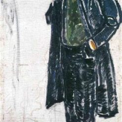Expressionist 'Jens Thiis' Inspired Oil Painting Replica - Hand-painted by Dafen Village's Master Craftsmen for Grand Portrait Art Displays