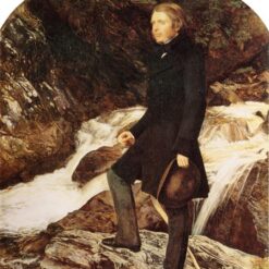 Exquisite Hand - Painted Replica of John Everett Millais' "John Ruskin" (1853) - High - Quality Realist Portrait Oil Painting from Dafen Village Studios for Art Aficionados Searching for Historic Portraits on Google