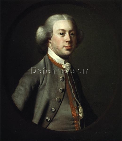 Exquisite Dafen Village-Crafted Oil Painting: John Spooner INSPIRED BY John Singleton Copley’s 1763 Timeless Neoclassical Work