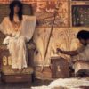 High-Resolution Print Inspired by Sir Lawrence Alma-Tadema's 'Joseph, Overseer of Pharaoh's Granaries' (1874) - An Affordable Art Option from Dafen Village for Fans of Romantic Genre Paintings