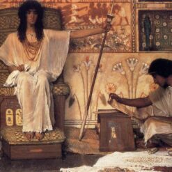 High-Resolution Print Inspired by Sir Lawrence Alma-Tadema's 'Joseph, Overseer of Pharaoh's Granaries' (1874) - An Affordable Art Option from Dafen Village for Fans of Romantic Genre Paintings