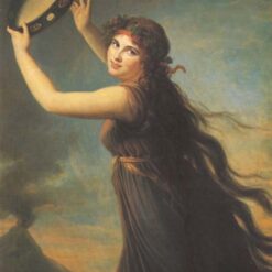 Louise Elisabeth Vigée Le Brun-Inspired Rococo Portrait Artwork